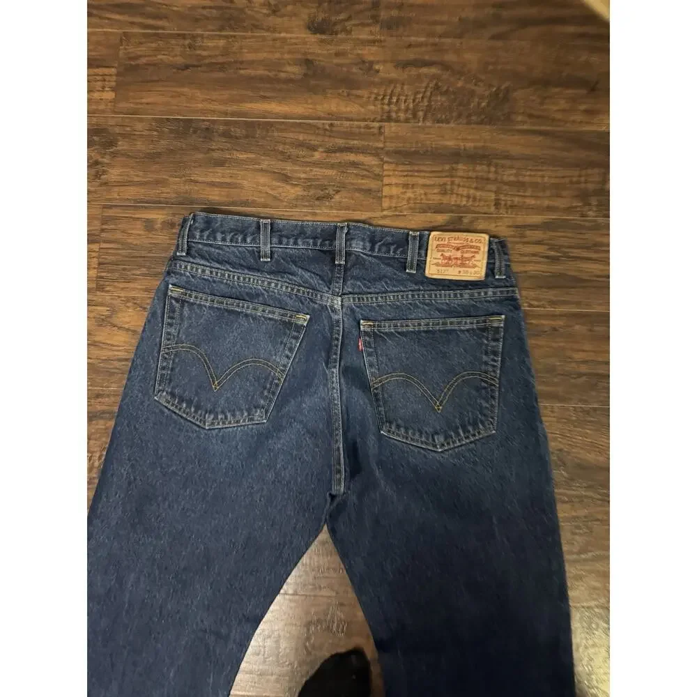 Levi Strauss 517 Blue Denim Jeans Mens 38x30 Dark Wash Cotton Boot Cut